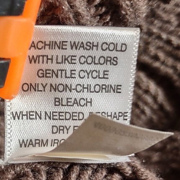 Apt. 9 Women's Cotton Blend Brown Turtleneck Sweater Size Large - Picture 9 of 9